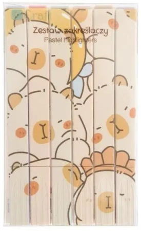 Zakreślacze Kapibara 6szt - Dalprint dpCraft