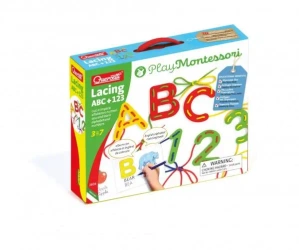 Play Montessori. Przeplatanka ABC+123 2808 - Quercetti