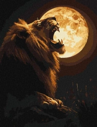 Malowanie po numerach - Nocny drapieżnik 30x40cm - Ideyka