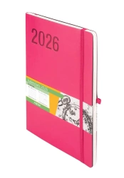 Kalendarz 2026 B5 Impresja różowy TDW - Antra