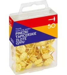 Pinezki tapicerskie złote 50szt GRAND
