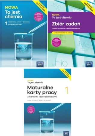 3W1 TO JEST CHEMIA 1 PODRĘCZNIK ZR 2024 + KARTY PRACY + ZBIÓR ZADAŃ