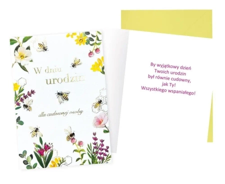 Karnet W dniu urodzin - Kukartka