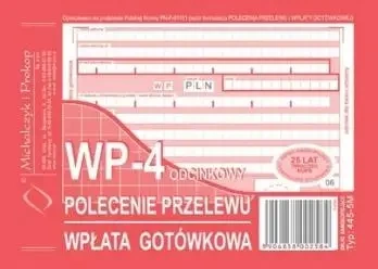 Polecenie przelewu wpłata gotówkowa... 445-5M - Michalczyk i Prokop