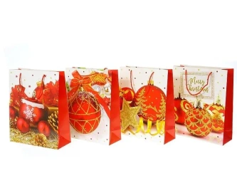 Torebka prezentowa z motywem świątecznym MIX - ADAR