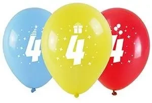 Balony z nadrukiem 4 28cm 3szt - Arpex