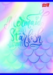 Zeszyt A5/16K linia 2 kolor Pastel Mermaid (15szt) - UNIPAP