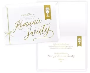 Karnet Primus Komunia - Kukartka