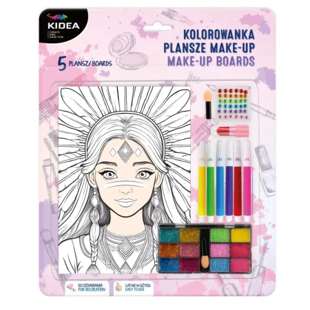 Kolorowanka plansze make-up Kidea - DERFORM