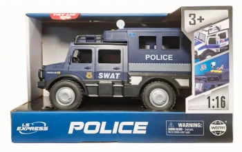 Pojazd wóz policyjny ze światłem i dźwiękiem - SWEDE