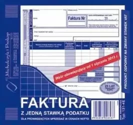 Faktura z jedną stawką podatku...131-4E - Michalczyk i Prokop
