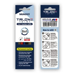 Wkłady do markerów permanentnych 3 kolory - Mungyo