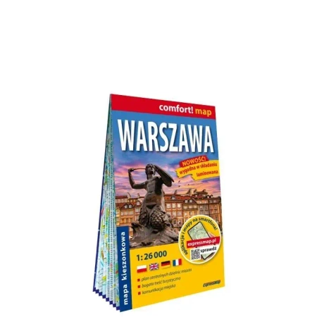 Comfort! map Warszawa plan miasta 1:26 000 - opracowanie zbiorowe