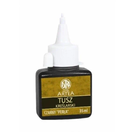 Tusz kreślarski 35 ml czarny perła (8szt) ASTRA - ASTRA papiernicze