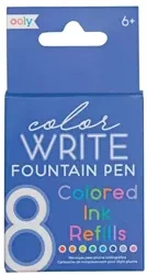 Kolorowe naboje uzupełniające Color Write 8 sztuk - Kolorowe Baloniki