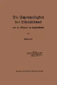Die Scheinheiligkeit Des Liberalismus Und Die Sklaverei Im Handelsstande - Na Empiricus