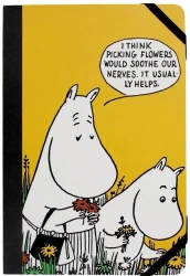 Muminki Notatnik A5 linia z gumką Mama i Tata - Half Moon Bay