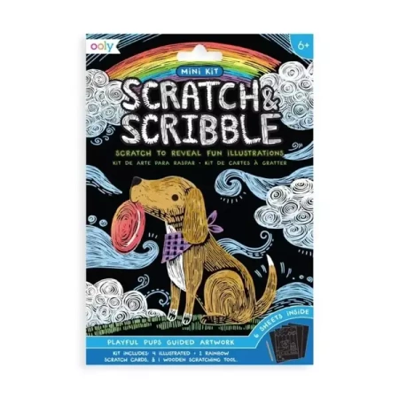 Zdrapywanki Mini Scratch & Scribble Pieski - Kolorowe Baloniki