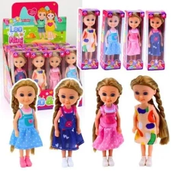 Laleczka mini z długimi włosami 15cm MIX - Leantoys