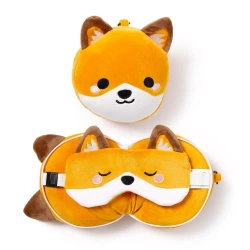 Poduszka podróżna i maska na oczy Finnick Lisek - Puckator