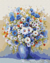 Malowanie po numerach BRUSHME 40x50 cm Bukiet polnych kwiatów