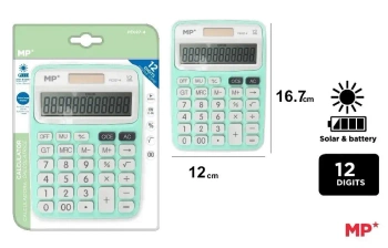 Kalkulator solarny seledynowy - MP Main Paper