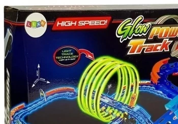 Tor wyścigowy świecący - Leantoys