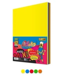 Papier ksero A4 160g 5 kolorów 100 arkuszy - Alfa Pastello