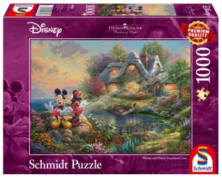 Puzzle 1000 PQ T.Kinkade Myszka Miki & Minnie Disney 108720 - Schmidt Puzzle