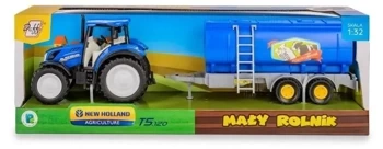 Traktor New Holland T5 z cysterną na mleko 1:32 - Daffi
