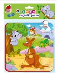 Piankowe puzzle magnetyczne. Zwierzęta z Australii - Roter Kafer