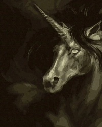 Malowanie po numerach Szary jednorożec GX43533 - TWOJE HOBBY