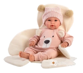 Lalka bobas płacząca miś z przewijakiem 36cm - Llorens