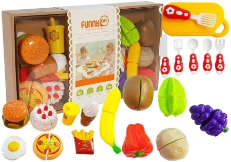 Zestaw Warzyw i owoców do krojenia - Leantoys