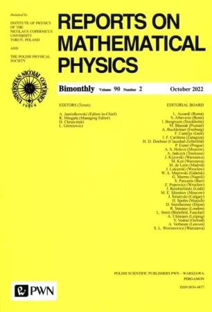 Reports on Mathematical Physics 90/2 - praca zbiorowa