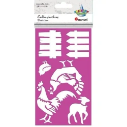 Szablon plastikowy 105x180mm Zagroda - Titanum