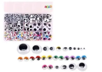 Zestaw oczek samoprzylepnych + organizer 750szt - Leantoys