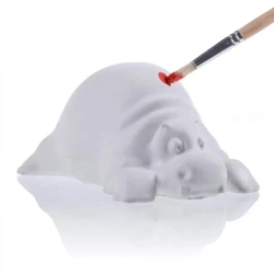 Figurka do pomalowania - Funny Hippo 6cm - Candellana Kids