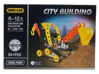 Klocki metalowe do skręcania 93el 23x16x5cm - ADAR