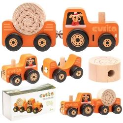 Traktor drewniany - Cubika