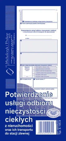 Potwierdzenie usługi odbioru...S-105-8 - Michalczyk i Prokop