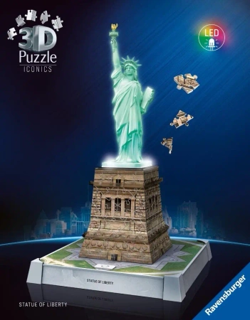 Puzzle 3D Iconics Statua Wolności - Ravensburger