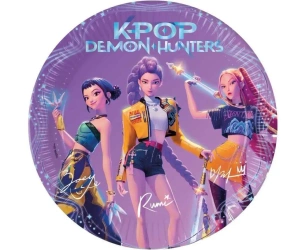 Talerzyki papierowe K-pop Demon Hunters 23cm 8szt - Godan