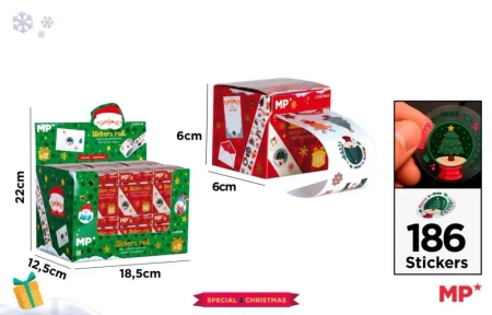 Naklejki świąteczne Boże Narodzenie w rolce - MP Main Paper