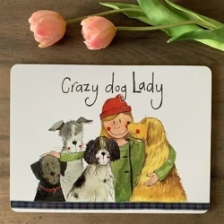 Podkładka pod talerz MT56 Crazy Dog Lady Psiara - Alex Clark
