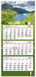 Kalendarz 2026 trójdzielny płaska główka MIX - Artsezon