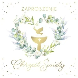 Zaproszenie Chrzest (10szt) - Armin Style