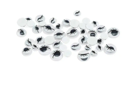 Ruchome oczka z rzęsami 44szt - Brewis