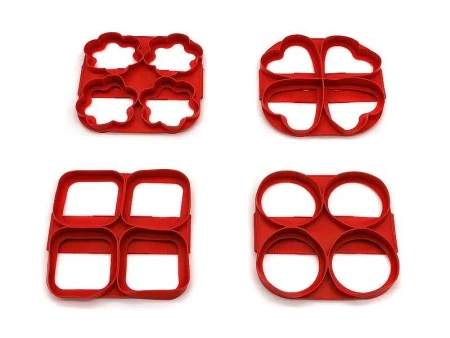 Foremka do smażenia 4 kształty MIX - Praca zbiorowa