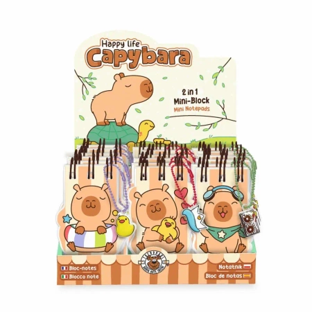 Notes mini 2w1 Kapibara 1szt.mix - TRENDHAUS